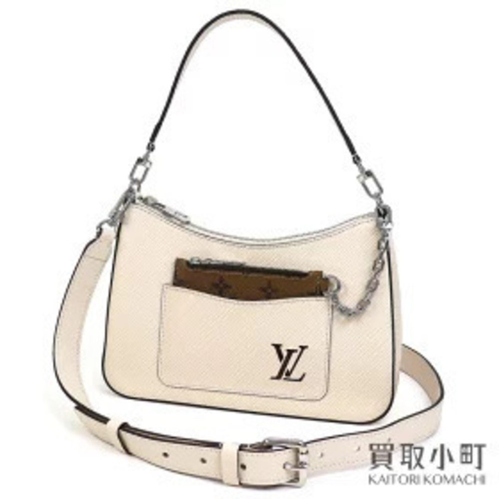 Louis Vuitton Marel Epi Quartz Shoulder Bag Monogram Reverse Pouch Clutch LV